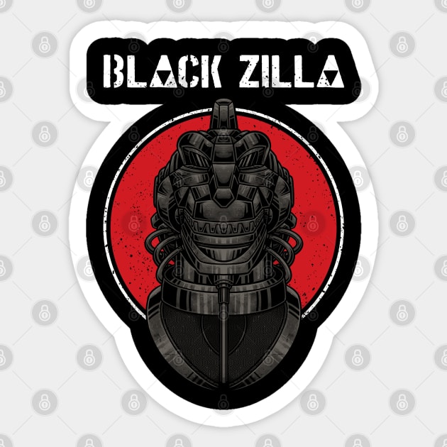 black zilla Sticker by sober artwerk